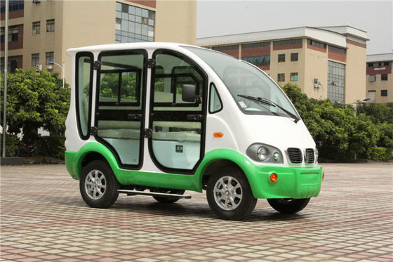 Cina 4 Penumpang Electric Club Car 300A Controller Dengan Pintu 3280mm × 1220mm × 1950mm pemasok