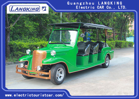 Cina 8 Seater 5KW Listrik Vintage Mobil Klasik Retro Golf Cart Max.  Kecepatan 28km / jam pemasok