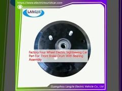 Pabrik empat roda bagian mobil wisata listrik untuk drum rem depan dengan pemasangan bantalan