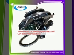 Sistem kemudi mobil listrik wisatawan Karet golf hitam Rem ketahanan haus
