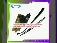 Electric Golf Buggy Parts City Bus Windshield Overlapped Wiper Assembly 12V Dan 24V