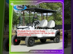 Grosir Electric Golf Cart Buggy Disesuaikan 4 Seat Electric Car Club Mobil Mini Off Road Perburuan