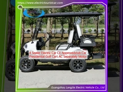 4 Seater Electric Car CE Disetujui Club Car Presiden Golf Trolley AC Motor terpisah