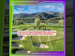 Club Car DS Clear Windshield 1982-2000 Mobil Golf Baru Akrilik Lempeng Lempeng Lempeng