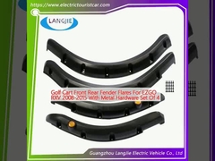 Golf Cart Front Rear Fender Flares Untuk EZGO RXV 2008-2015 Dengan Metal Hardware Set Of 4