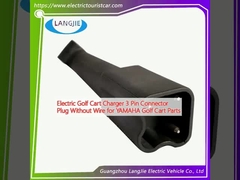 Pengisi Karet Golf Listrik 3 Pin Konektor Colokan Tanpa Kabel untuk YAMAHA Golf Cart Bagian