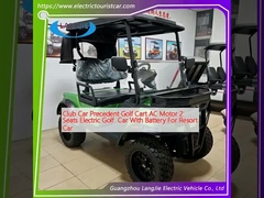 Club Car Precedent Golf Cart AC Motor 2 Seat Electric Golf Car Dengan Baterai Untuk Resort Car