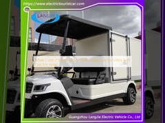 Warna Putih 2 Seat Electric Utility Buggy Electric Utility Golf Cart Untuk Hotel