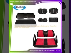 Club Car Golf Car Club Car Precedent Cover Kulit Merah Untuk Kursi Depan Dan Belakang