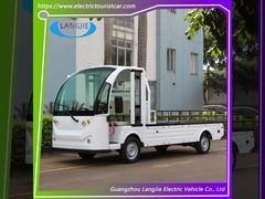 2 Seater Golf Cart Putih 72V AC Motor Electric Baggage Carts Untuk Hotel Resort Factory