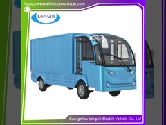 2 Seater 72V Kereta Barang Kereta Baju Putih Listrik Dengan Kotak Kargo Besar untuk Pabrik