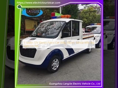 5 Seater 72V Electric Patrol Car Utility Electric Vehicle Dengan Lampu Besar di Atas