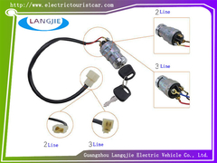 Listrik Sightseeing Mobil 2-Wire Ignition Switch Signal LVTONG Golf Cart 3-Wire Aksesoris