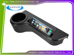 Pengendali lengan kursi belakang dengan pemegang cangkir dan pemegang telepon