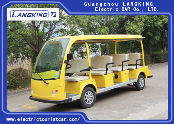 Cina Kecepatan Tinggi 11 Kursi Bus Antar-Jemput Listrik Bus Kursi 72V / 5.5KW Dengan Bucket Y111B pemasok