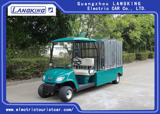Cina 80km Range Electric Club Mobil Golf Cart Listrik 2 Kursi Dengan Cargo 48v / 3kw Motor pemasok