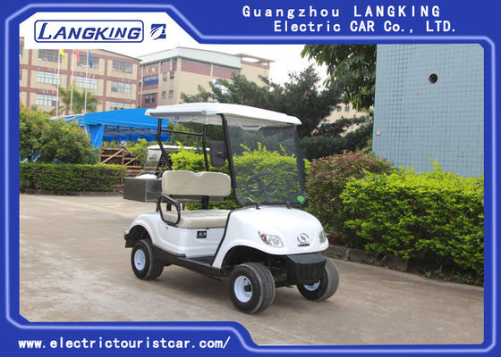 Cina 2 Orang Gerobak Golf Listrik Mini Dengan Kereta Buggy Golf Ringan / Bermotor Dengan Kotak Kargo pemasok