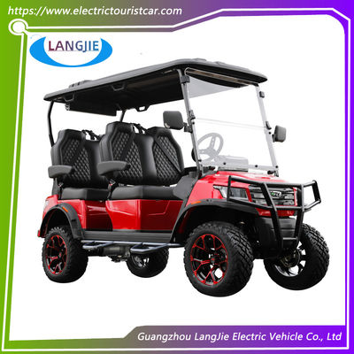 Harga yang bagus Mobil Berburu Listrik CE Disetujui 4 Orang Golf Cart 48v Controller Untuk Taman Bandara on line