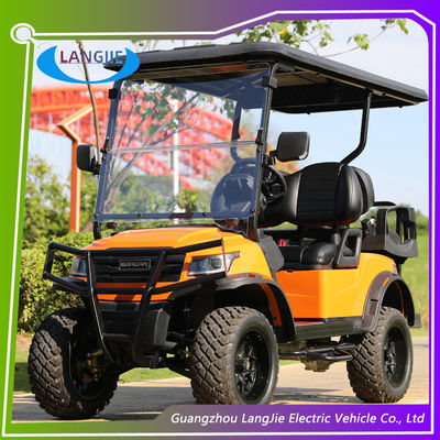 Harga yang bagus AC Motor Electric Club Car 4 Seater Golf Cart Dengan Kemampuan Mendaki 30% Baterai-dioperasikan on line