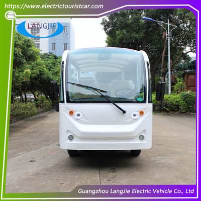Harga yang bagus 72V 7.5KW AC Motor Electric City Bus 14 Orang Electric Shuttle Vans Max.Speed 30 Km/H on line