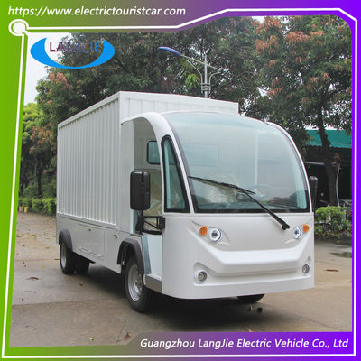 Harga yang bagus 2 Orang Listrik Mini Truk Dengan Atap 5KW Motor Kuat Pengemudi Tangan Kiri untuk Hotel on line