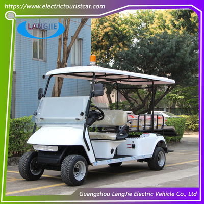 Harga yang bagus Resort Electric Utility Golf Cart 2 Seater+ 1 Bed Mobil Listrik Dengan Lampu Atas Untuk Bandara on line