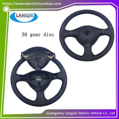 Harga yang bagus Electric Four-Wheel Sightseeing Car 36 Gigi Lingkaran Pelengger Hitam Komponen 30MM on line