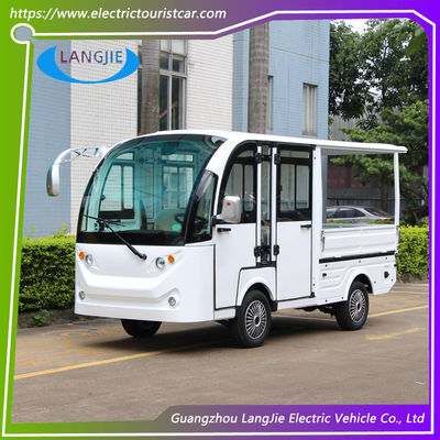 Harga yang bagus 5 Seater Electric Car AC Motor White Color Electric Truck With Cargo Car Untuk Hotel on line