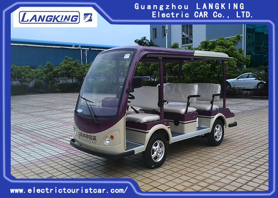 Harga yang bagus 48V Baterai Bertenaga Mobil Listrik 8 Seater, Gerobak Listrik Street Legal Nyaman on line