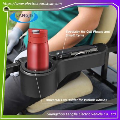 Harga yang bagus Kit Jok Belakang Kereta Golf Universal EZGO Sandaran Tangan Hitam Tempat Cangkir Dapat Dilepas Untuk Pembersihan Mudah on line