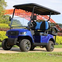 Harga yang bagus 48V Battery Operated Luxury 4 Seaters Electric Golf Cart With 80-100km Range on line