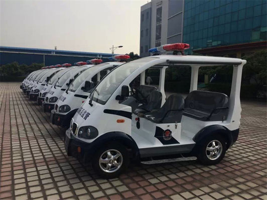 4 Seater Electric Golf Cart, Electric Security Carts Pemeliharaan dengan Baterai Gratis
