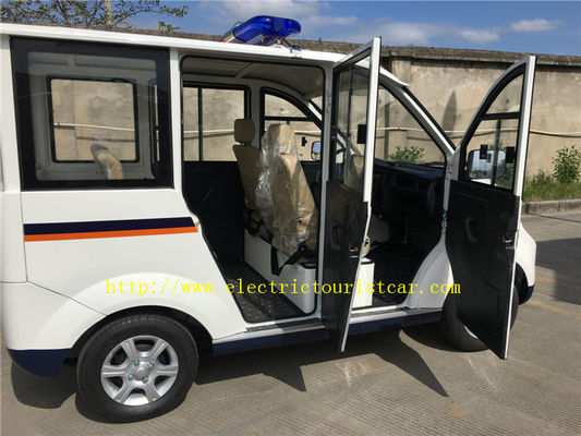 White 48 Voltage Listrik Powered Golf Carts, Mobil Listrik Roda Empat Dengan Pintu