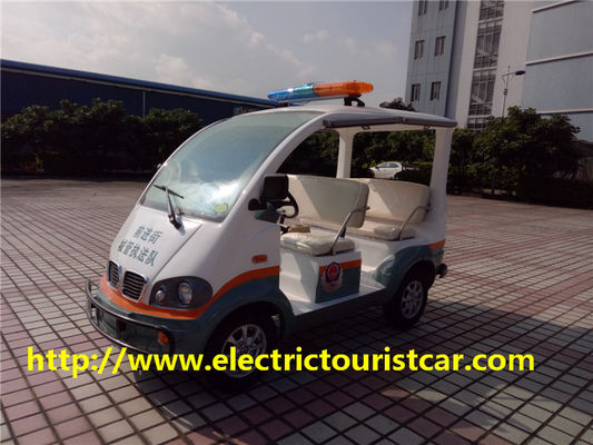 Mobil Patroli Listrik / Gerobak Golf Empat Penumpang Kursi Lembut 48V / 3KW motor DC untuk Bandara / Sekolah