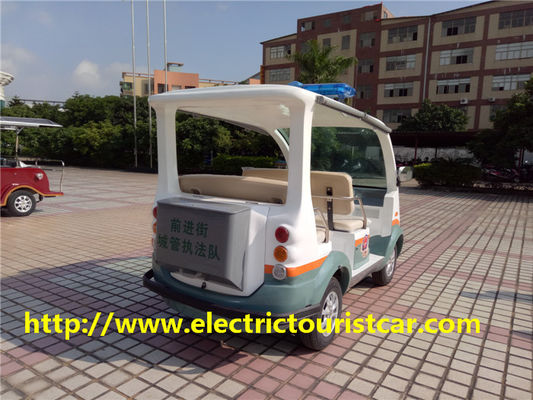 Mobil Patroli Listrik / Gerobak Golf Empat Penumpang Kursi Lembut 48V / 3KW motor DC untuk Bandara / Sekolah