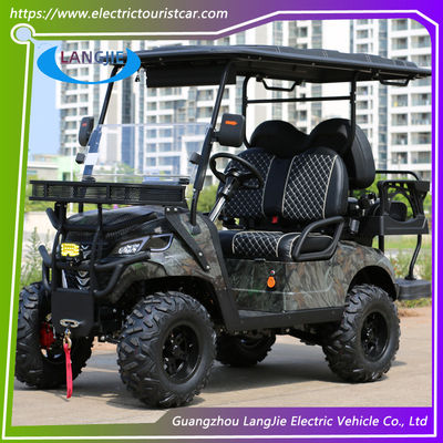 Baterai 48V Penggerak Tangan Kiri Kereta Golf Listrik 4 Kursi Mobil Shuttle Listrik Untuk Lapangan Golf