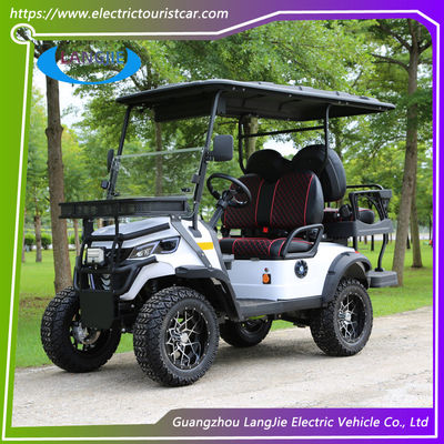 Harga yang bagus 48 Volt 4 Seats Electric Golf Buggy Club Car Golf Cart dengan PC Kaca Depan on line