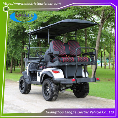 48 Volt 4 Seats Electric Golf Buggy Club Car Golf Cart dengan PC Kaca Depan