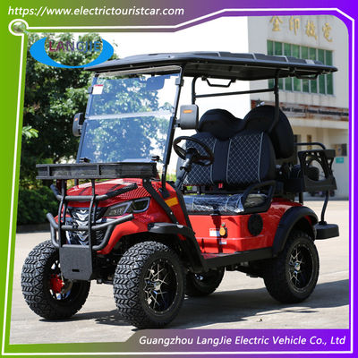 Desain Klasik Mobil Golf Listrik 4 Kursi AC Motor Golf Cart Kursi Nyaman untuk Hotel