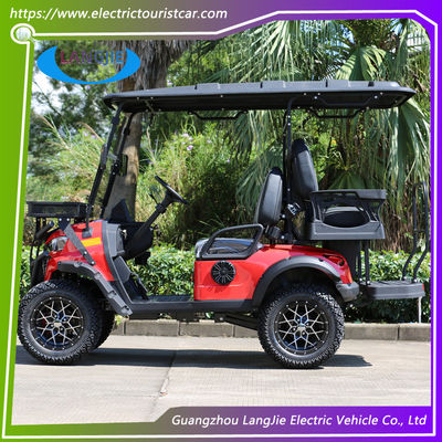 Desain Klasik Mobil Golf Listrik 4 Kursi AC Motor Golf Cart Kursi Nyaman untuk Hotel