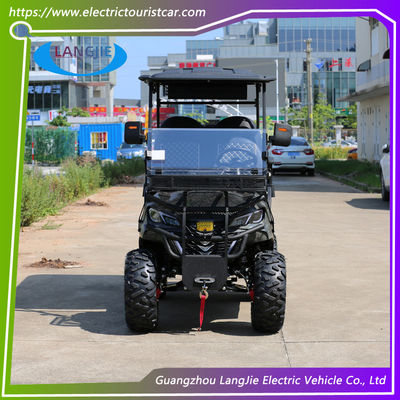 Harga yang bagus 2+2 Seater Lifted Club Car Electric Battery Golf Buggy Hunting Cart Dengan DOT on line