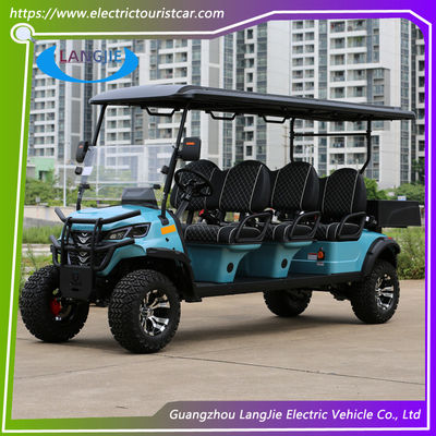 Enam kursi mobil listrik 48V Club Mobil Utilitas Kendaraan AC Motor Club Cab Golf Cart Untuk Lapangan Golf