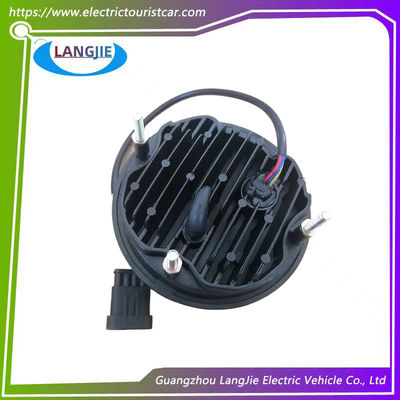 Lampu depan lampu LED hitam bulat untuk bagian dari mobil golf Marshel