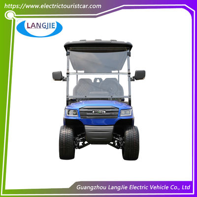 4 kursi Penumpang 48V Baterai 5KW Motor Electric Hunting Cars Untuk Large Park Resort