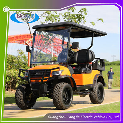 AC Motor Electric Club Car 4 Seater Golf Cart Dengan Kemampuan Mendaki 30% Baterai-dioperasikan