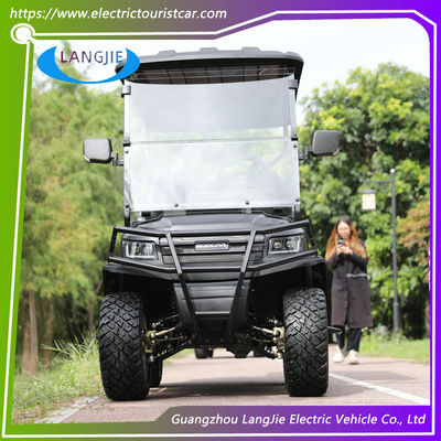 AC Motor 4 Seat Electric Golf Car Warna Disesuaikan Hunting Golf Carts Max.speed 40km/h