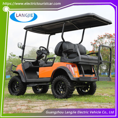 4 Roda Electric Golf Cart 48V AC Motor Warna Opsi Club Mobil untuk Taman Lapangan Golf