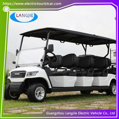 4 Wheel Golf Cart 8 Penumpang Golf Cart 48V Electric Motor Golf Cart Untuk Hotel