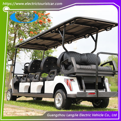 Kereta Golf Listrik Dengan Baterai 48V AC Motor 8 Kereta Golf Penumpang Untuk Resort