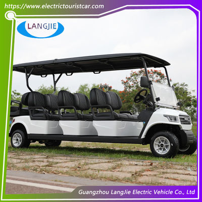 Kereta Golf Listrik Dengan Baterai 48V AC Motor 8 Kereta Golf Penumpang Untuk Resort